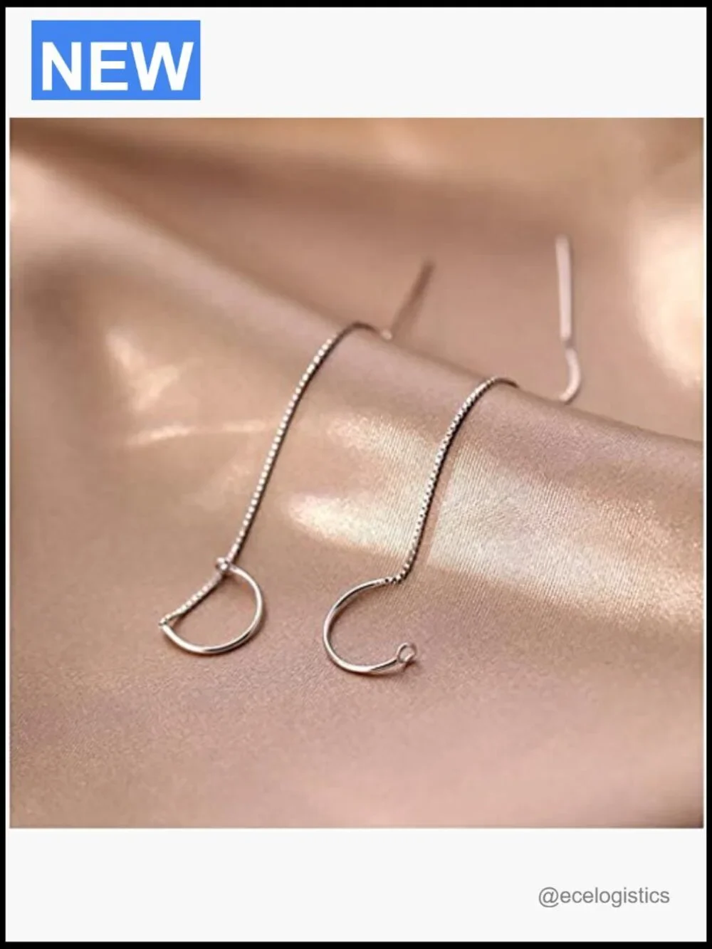 925 Sterling Silver Chain Dangle Earrings Tassel Threader for Women Teens Long